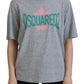 Dsquared² Gray Logo Cotton Crewneck Short Sleeve Tee T-shirt