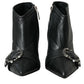 Dolce & Gabbana Black Devotion Quilted Buckled Boots Shoes