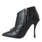 Dolce & Gabbana Black Devotion Quilted Buckled Boots Shoes