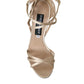 Dolce & Gabbana Beige Leather Strappy Heels Sandals Shoes