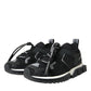 Dolce & Gabbana Black Mesh Sorrento Trekking Sneakers Shoes