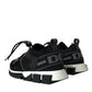 Dolce & Gabbana Black Mesh Sorrento Trekking Sneakers Shoes