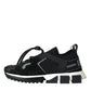 Dolce & Gabbana Black Mesh Sorrento Trekking Sneakers Shoes