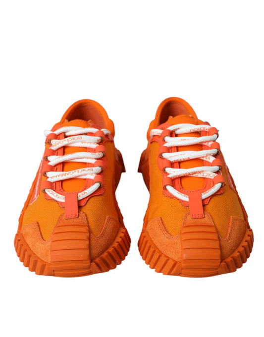 Dolce & Gabbana Orange NS1 Low Top Sports Sneakers Shoes