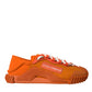 Dolce & Gabbana Orange NS1 Low Top Sports Sneakers Shoes