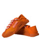 Dolce & Gabbana Orange NS1 Low Top Sports Sneakers Shoes