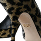 Dolce & Gabbana Black Gold Leopard Lurex Heels Pumps Shoes