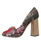 Dolce & Gabbana Multicolor Floral Jacquard Crystal Heels Pumps Shoes