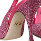 Dolce & Gabbana Pink Slingbacks Crystal Pumps Shoes