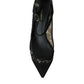 Dolce & Gabbana Black Taormina Lace Mary Janes Pumps Shoes