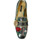 Dolce & Gabbana Multicolor Jacquard Embellished Loafers Shoes