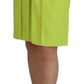 Dsquared² Green High Waist Pleated A-line Knee Length Skirt