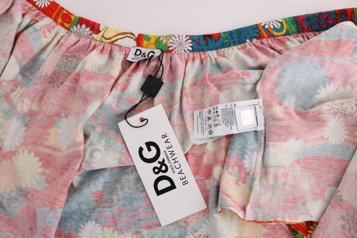 Dolce & Gabbana Chic Multicolor Beachwear Skirt