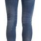 Dsquared² Blue Mid Waist Cropped Twiggy Denim Jeans