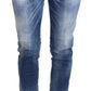 Dsquared² Blue Cotton Mid Waist Cropped Denim Jeans Cool Girl