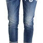 Dsquared² Blue Icon Low Waist Cropped Cool Girl Denim Jeans