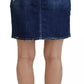 Dsquared² Blue Icon High Waist Denim Mini Boston Jean Skirt