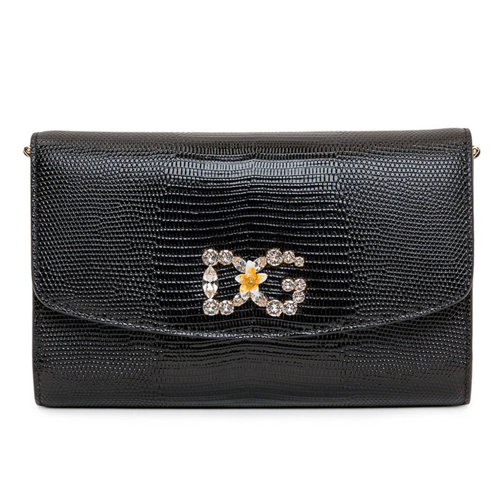 Dolce & Gabbana Black Leather Crossbody Bag