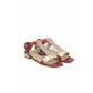 Cerruti 1881 Red Goat Leather Women Sandal