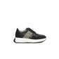 Cerruti 1881 Black Leather Women Sneaker