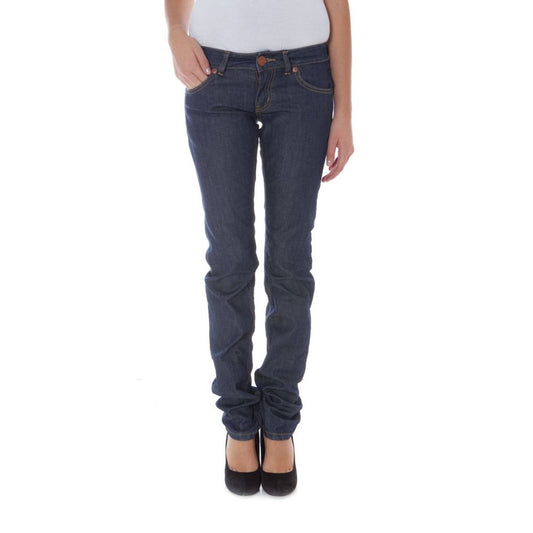 Phard Blue Cotton Jeans & Pant