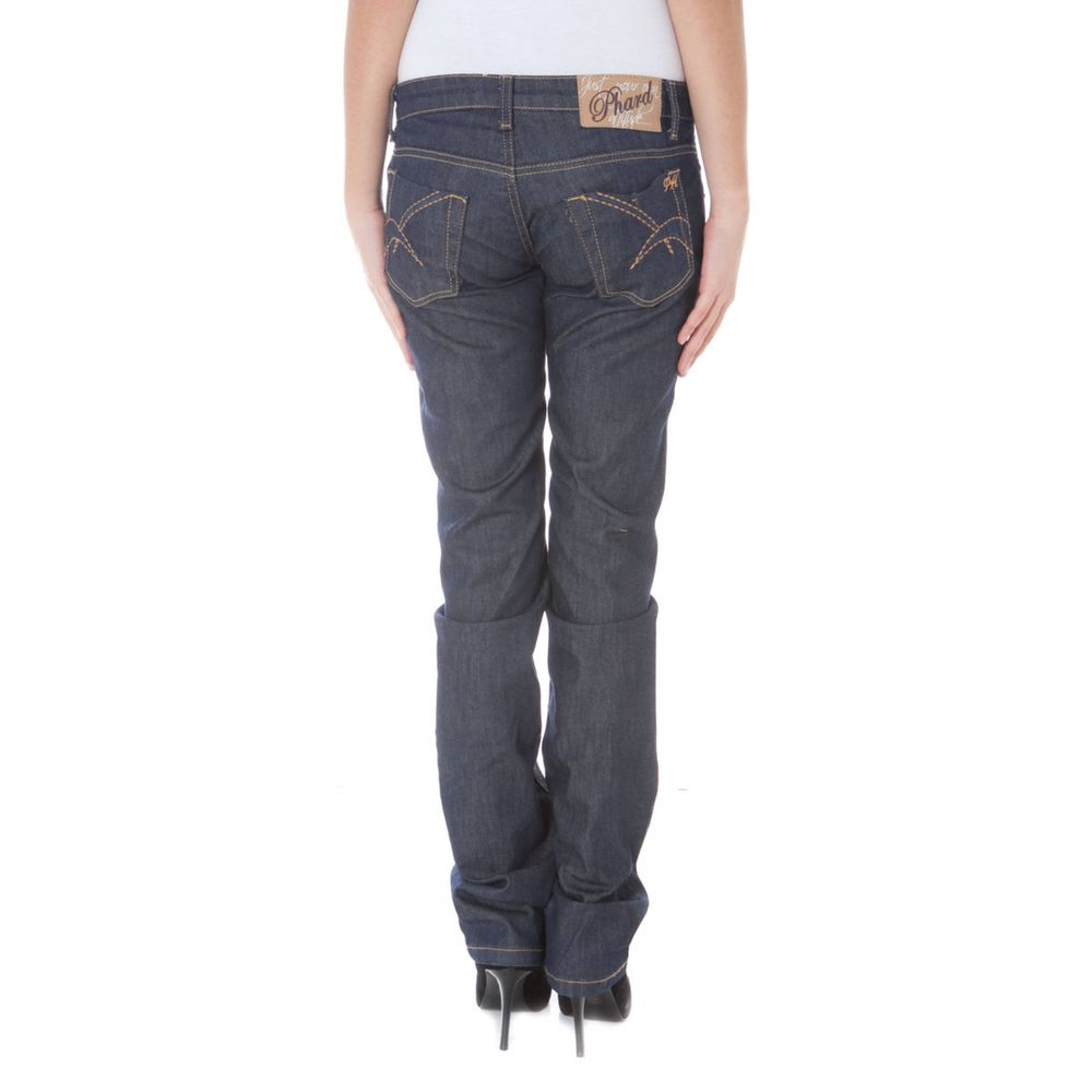 Phard Blue Cotton Jeans & Pant