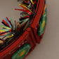 Dolce & Gabbana Multicolor Floral Wide Waist Carretto Belt