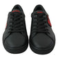 Dolce & Gabbana Black Leather Di Calfskin Sneaker