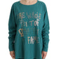 John Galliano Elegant Crewneck Cotton Sweater in Green