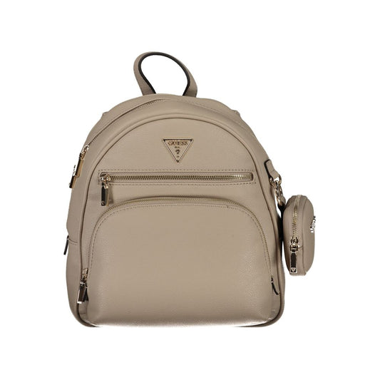 Guess Jeans Beige Polyethylene Backpack