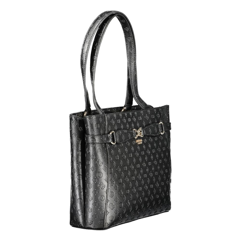 Guess Jeans Black Polyethylene Handbag