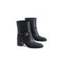 Burberry Elegant Black Leather Boots