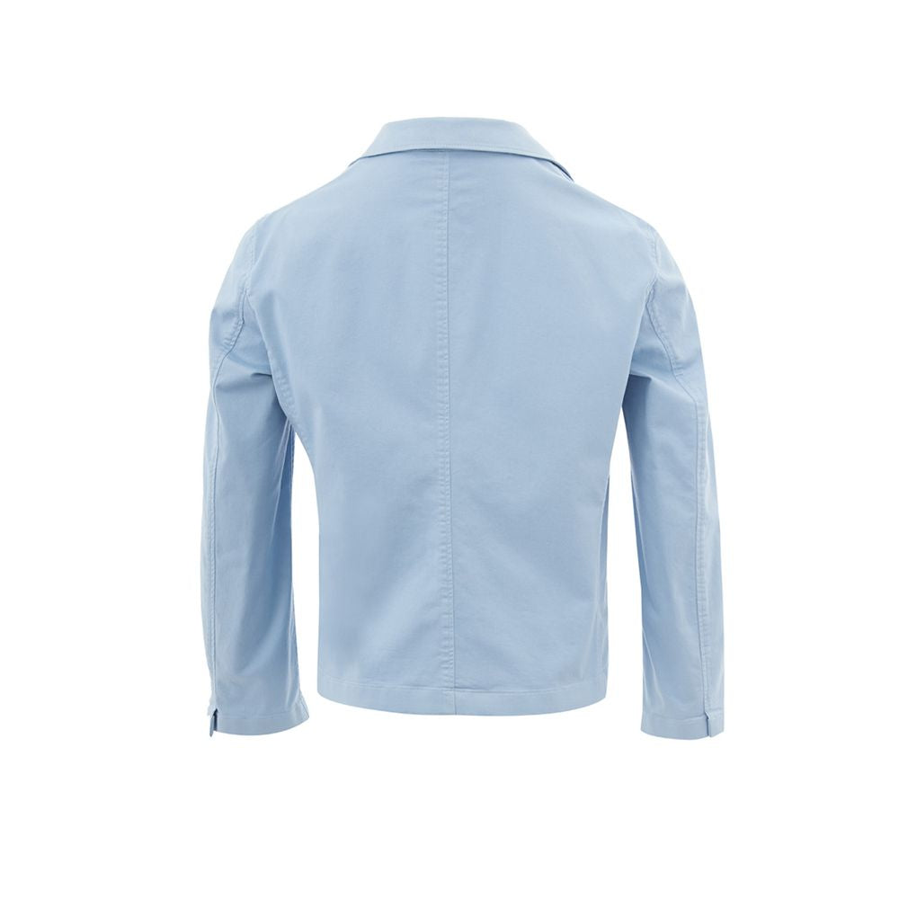 Lardini Elegant Turquoise Cotton Jacket