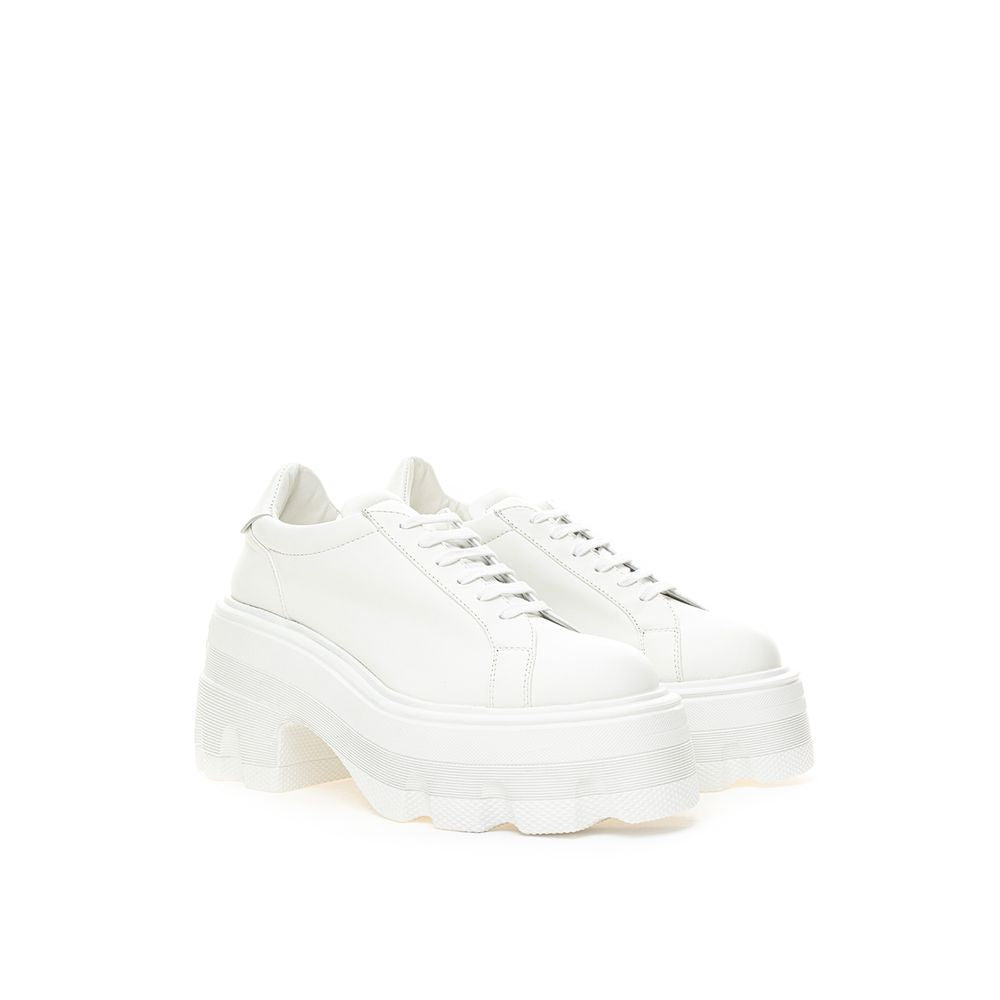 Elevate Your Sneaker Game - Casadei White Leather Kicks