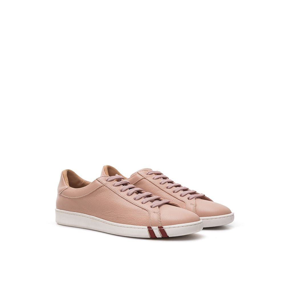 Bally Elegant Pink Leather Sneakers