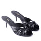 Dolce & Gabbana Black Pitone Moluro Sandal