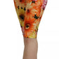 Dolce & Gabbana Multicolor Floral High Waist Cropped Pants