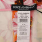 Dolce & Gabbana Multicolor Floral High Waist Cropped Pants