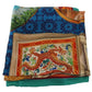 Dolce & Gabbana Multicolor Fans Dragon Nylon Shawl Wrap Scarf