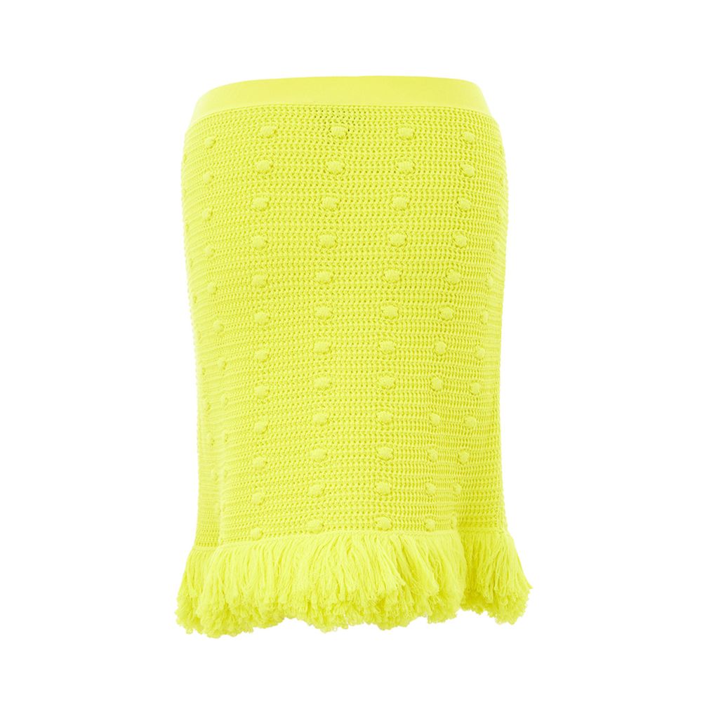 Bottega Veneta Yellow Cotton Skirt