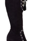 Dolce & Gabbana Purple Suede Leather Studded High Boots Shoes