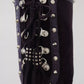 Dolce & Gabbana Purple Suede Leather Studded High Boots Shoes