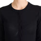 Dolce & Gabbana Black Long Sleeve Blouse Sweater