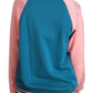 Dolce & Gabbana Blue Pink Tropical Queen Pullover Sweater