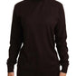 Dolce & Gabbana Brown Cashmere Turtle Neck Pullover Sweater