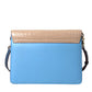 Dolce & Gabbana Blue Beige Exotic Leather LUCIA Crossbody Purse Bag