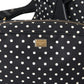 Dolce & Gabbana Black Polka Dot Changing Mat Baby Duffle Bag