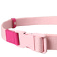 Dolce & Gabbana Pink Canvas Stretch Plastic Buckle Women Belt