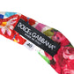 Dolce & Gabbana Multicolor Carretto Print Waist Belt