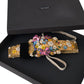 Dolce & Gabbana Multicolor Embellished Floral Crystal Wide Waist Belt